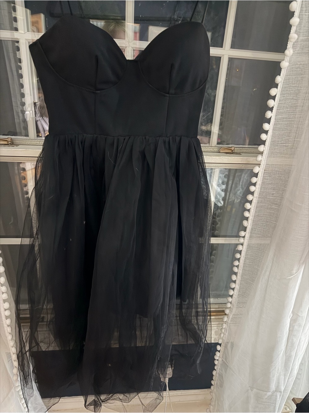 Black Tulle Cocktail Dress